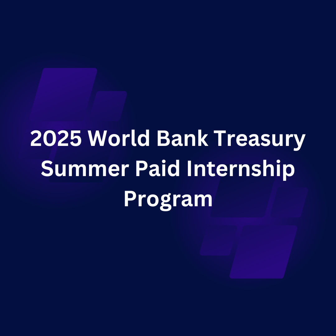 The Treasury Summer Internship Program is a premier training initiative designed to equip exceptional college students with the skills needed for a fulfilling career in finance. This program is specifically tailored to support the World Bank's development mission.